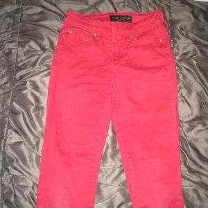 Red jeans